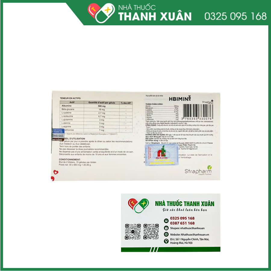 HBIMIN giúp tăng cường chức năng gan, tăng cường đề kháng cơ thể